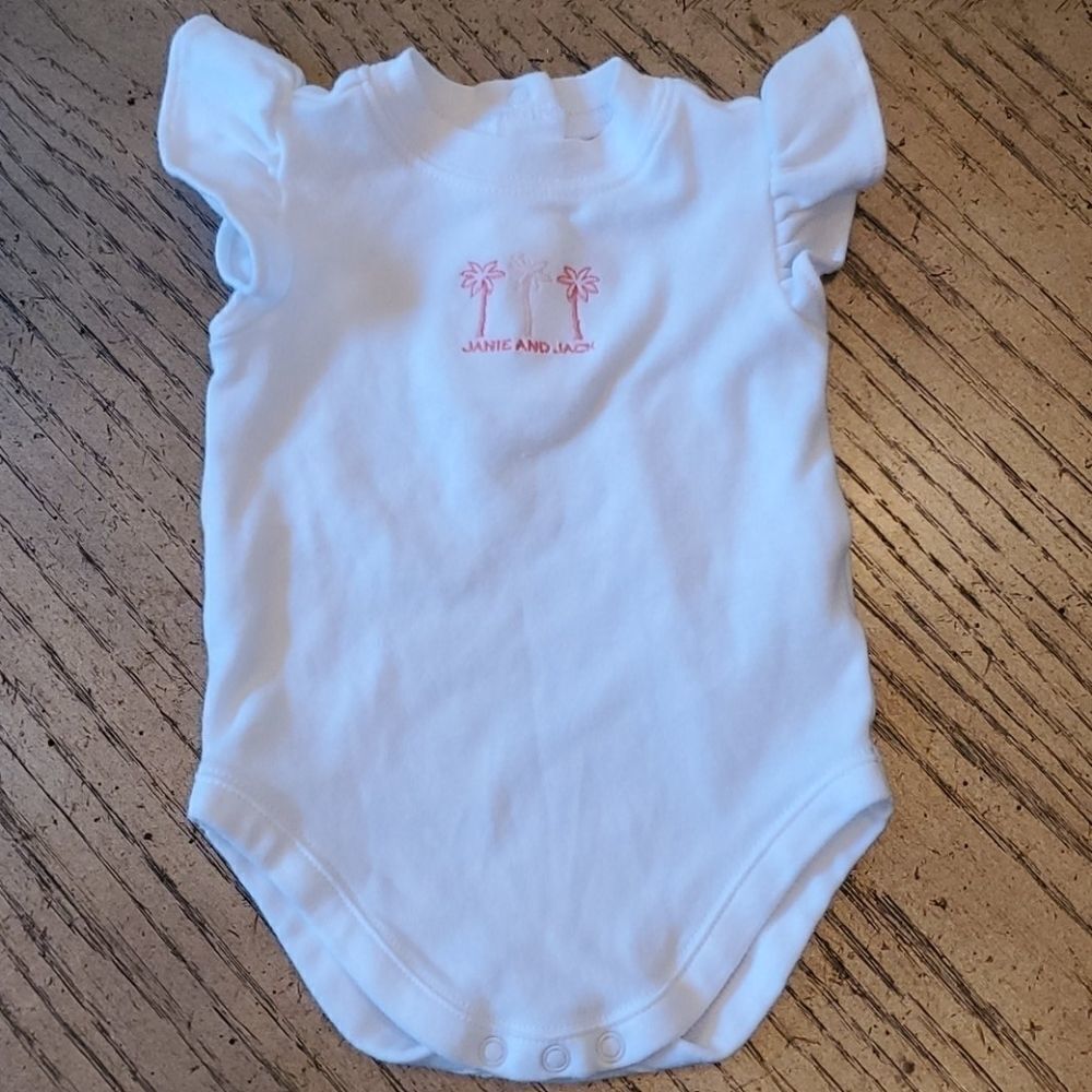 0-3 month Janie and Jack girls ruffled bodysuit